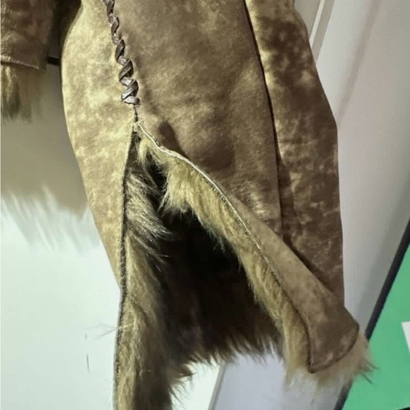 Cripple Creek RARE VTG Women’s Western Beaded Faux Fur Leather Jacket Coat XS - Picture 11 of 12